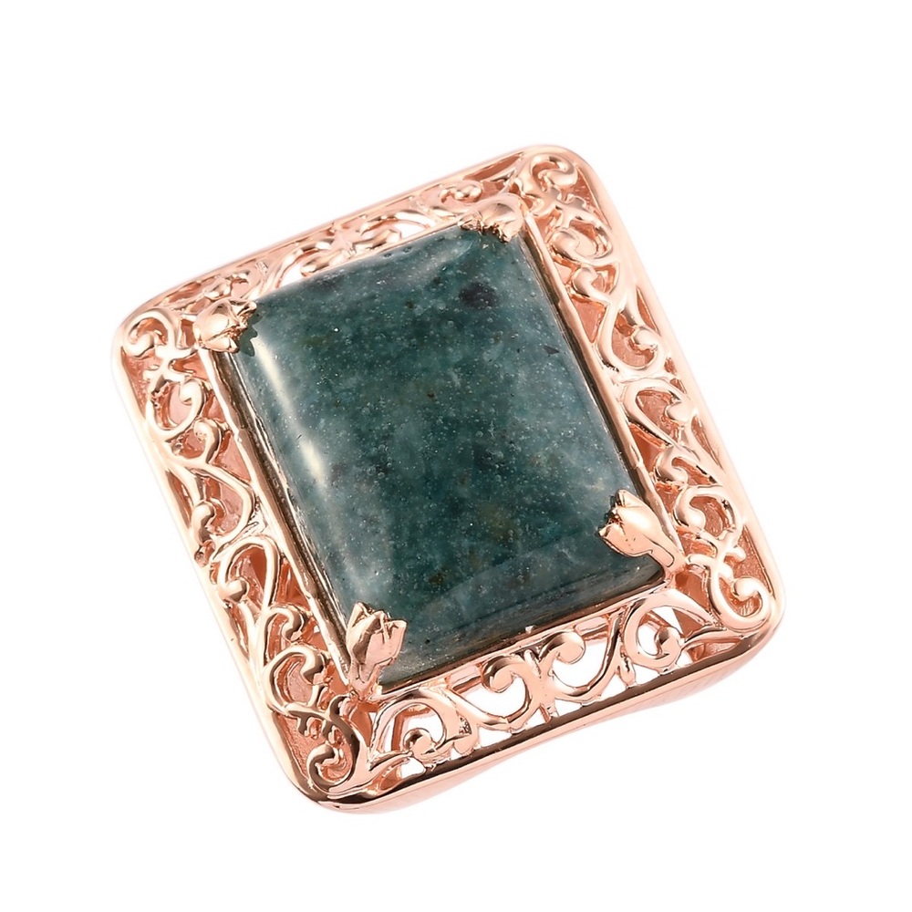 Constituted Malagasy Neon Apatite Solitaire Ring